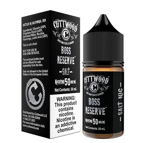 Boss Reserve SALT - Cuttwood E-Liquids - 30mL