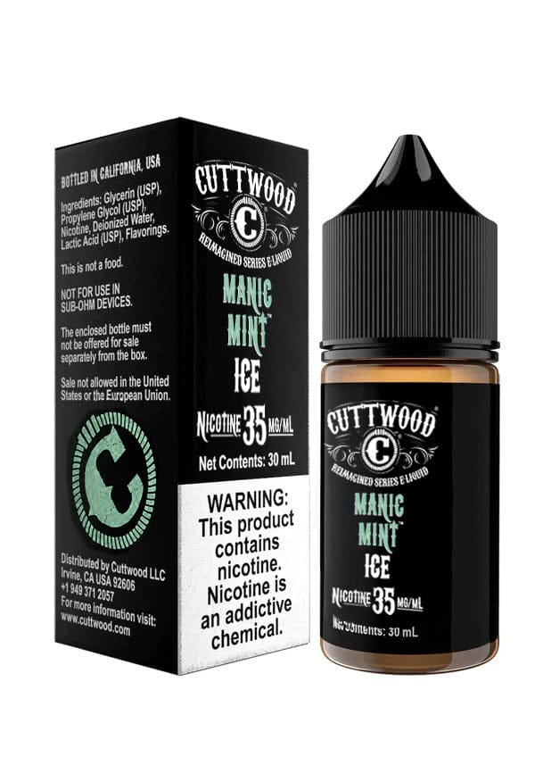 Manic Mint ICE SALT - Cuttwood E-Liquids - 30mL