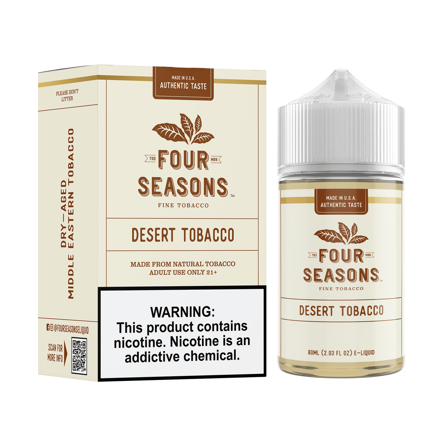 seasonal vape juice offers Desert Tobacco by Four Seasons 60mL Tobacco Vape Juice – Giant Vapes
