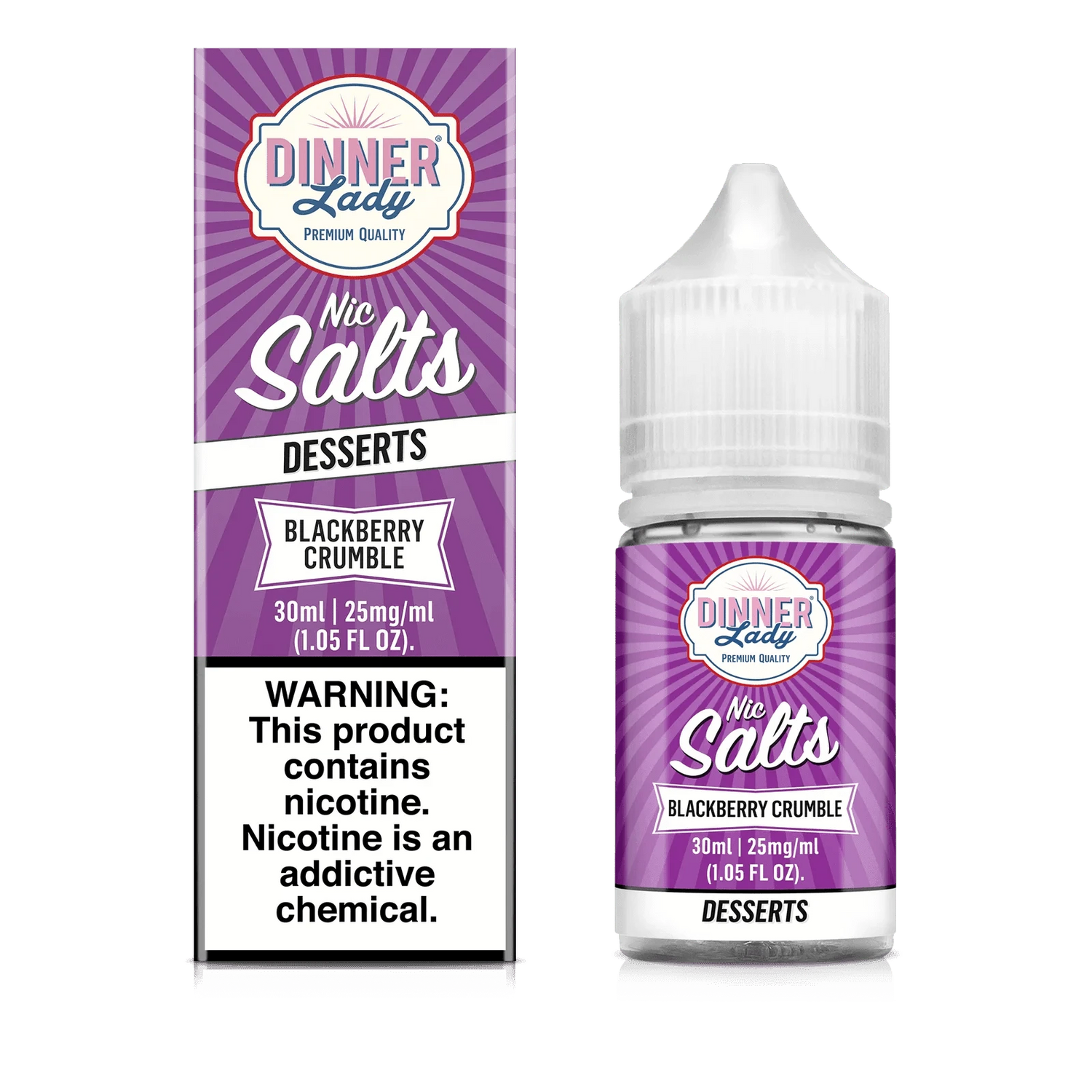 Blackberry Crumble SALT - Dinner Lady - 30mL