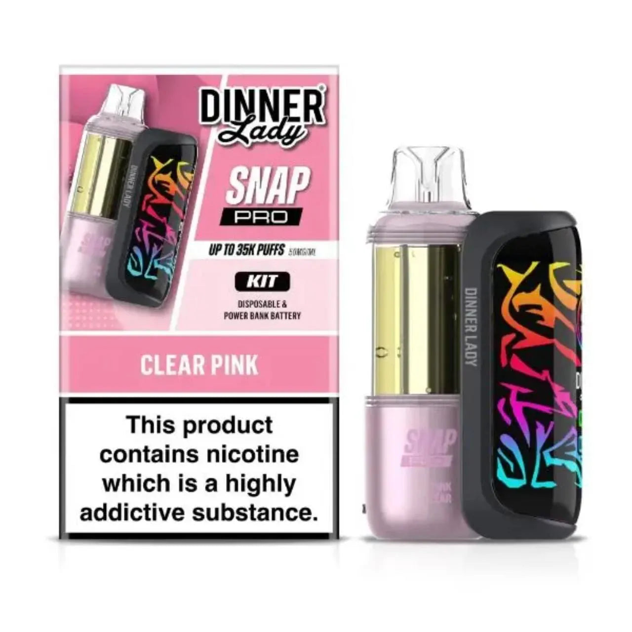 vape flavors rechargeable Dinner Lady Snap Pro 35K Kit – Rechargeable Disposable – Giant Vapes