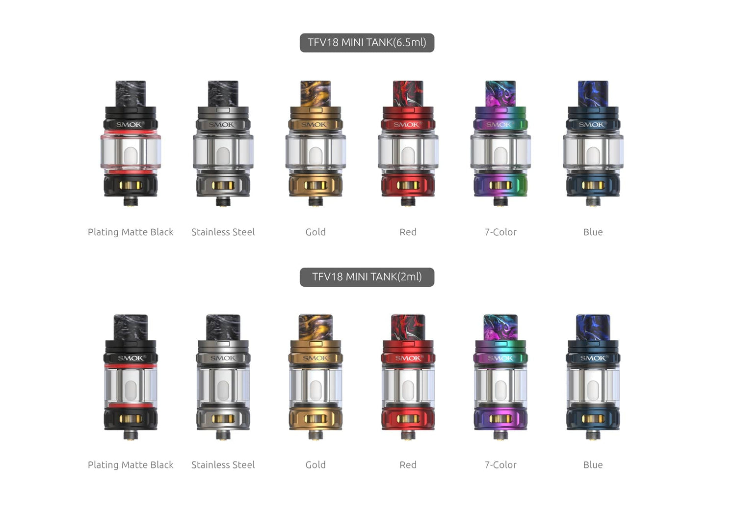 SMOK TFV18 Mini Sub-Ohm Tank - Vape Tank | Giant Vapes SMOK TFV18 Mini Sub-Ohm Tank - Vape Tank | Giant Vapes