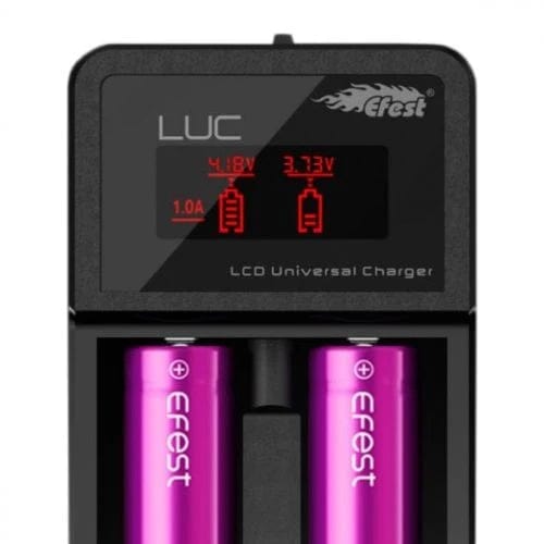 Efest LUC V2 Battery 2-Bay LCD 18650 Battery Charger