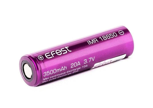 Efest 18650 3500mAh 20A IMR Flat Top Rechargeable Battery