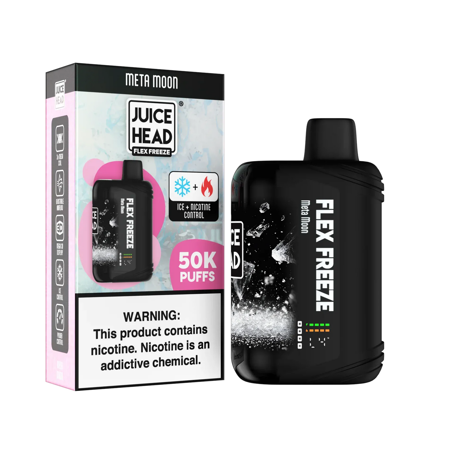 Juice Head Flex Freeze 50K Disposable – Adjustable Ice & Nic – Giant Vapes