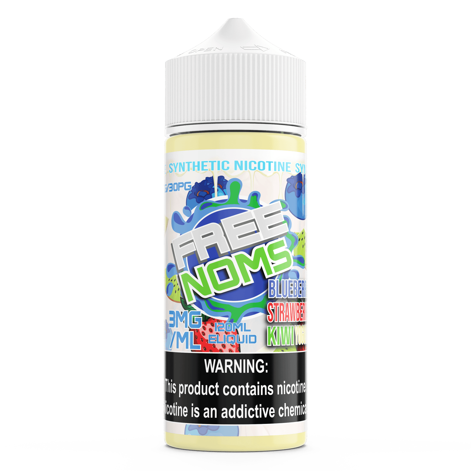 Blueberry Strawberry Kiwi Yogurt - Nomenon E-Liquids - 120mL