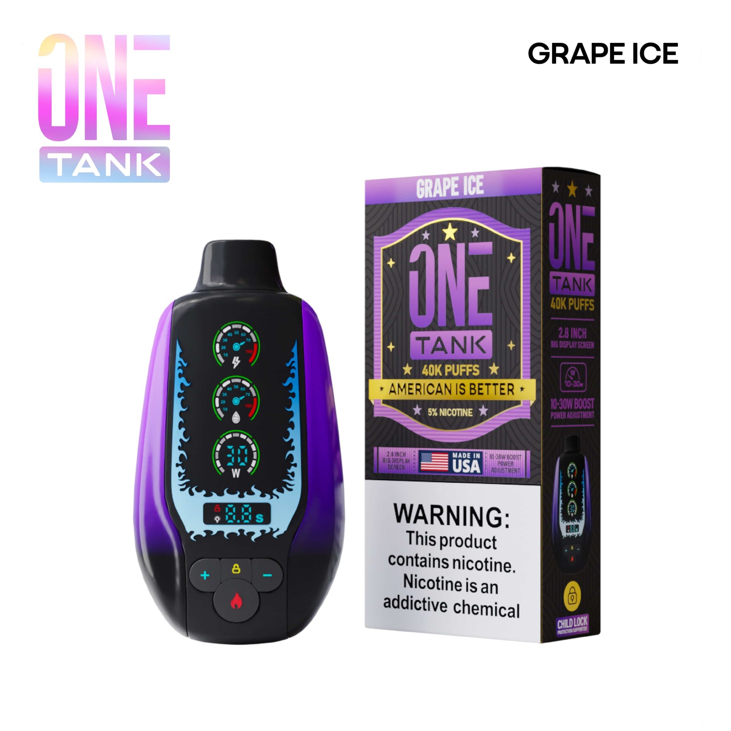 One Tank 40K Disposable Vape | Made in USA | 40,000 Puffs Giant Vapes One Tank 40K Disposable Vape | Made in USA | 40,000 Puffs Giant Vapes
