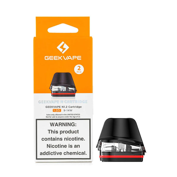 GeekVape N Replacement Pods 2mL 0.6 & 1.2 Coils Giant Vapes GeekVape N Replacement Pods 2mL 0.6 & 1.2 Coils Giant Vapes