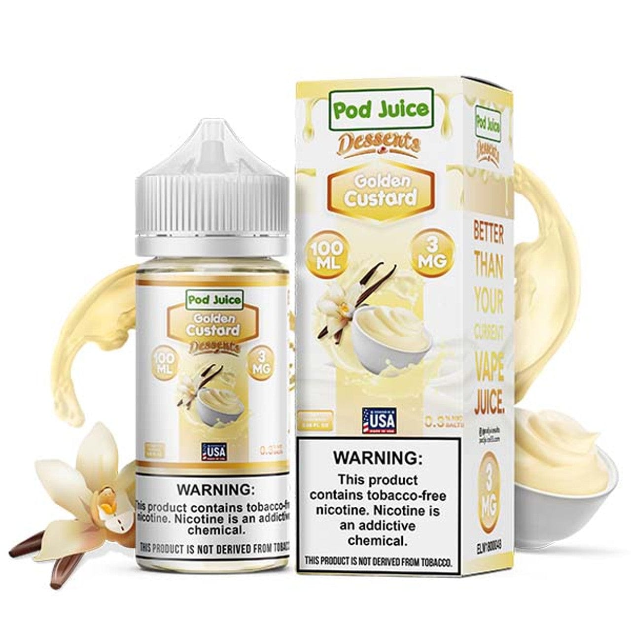 Golden Custard - Pod Juice - 100mL