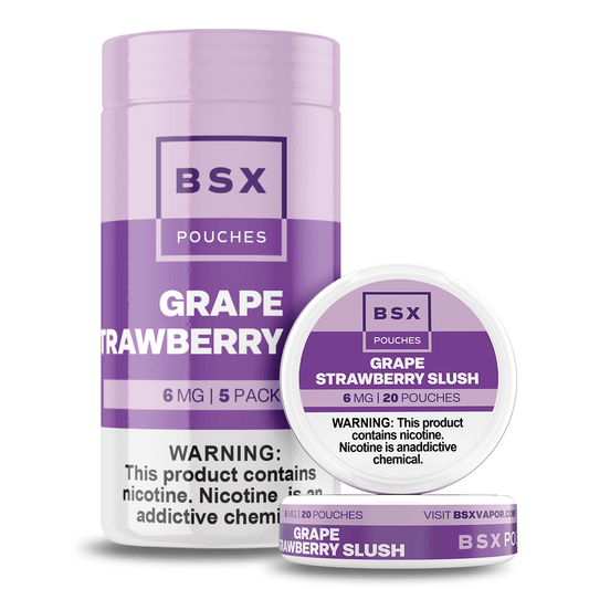 Grape Strawberry Slush - BSX Nicotine Pouches - 20ct