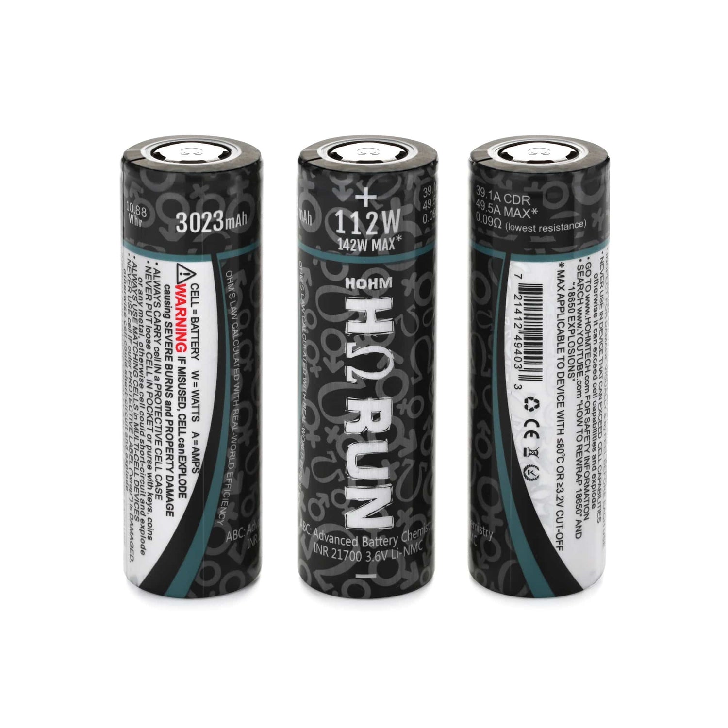 HOHM RUN 21700 3023mAh 39.1A Battery