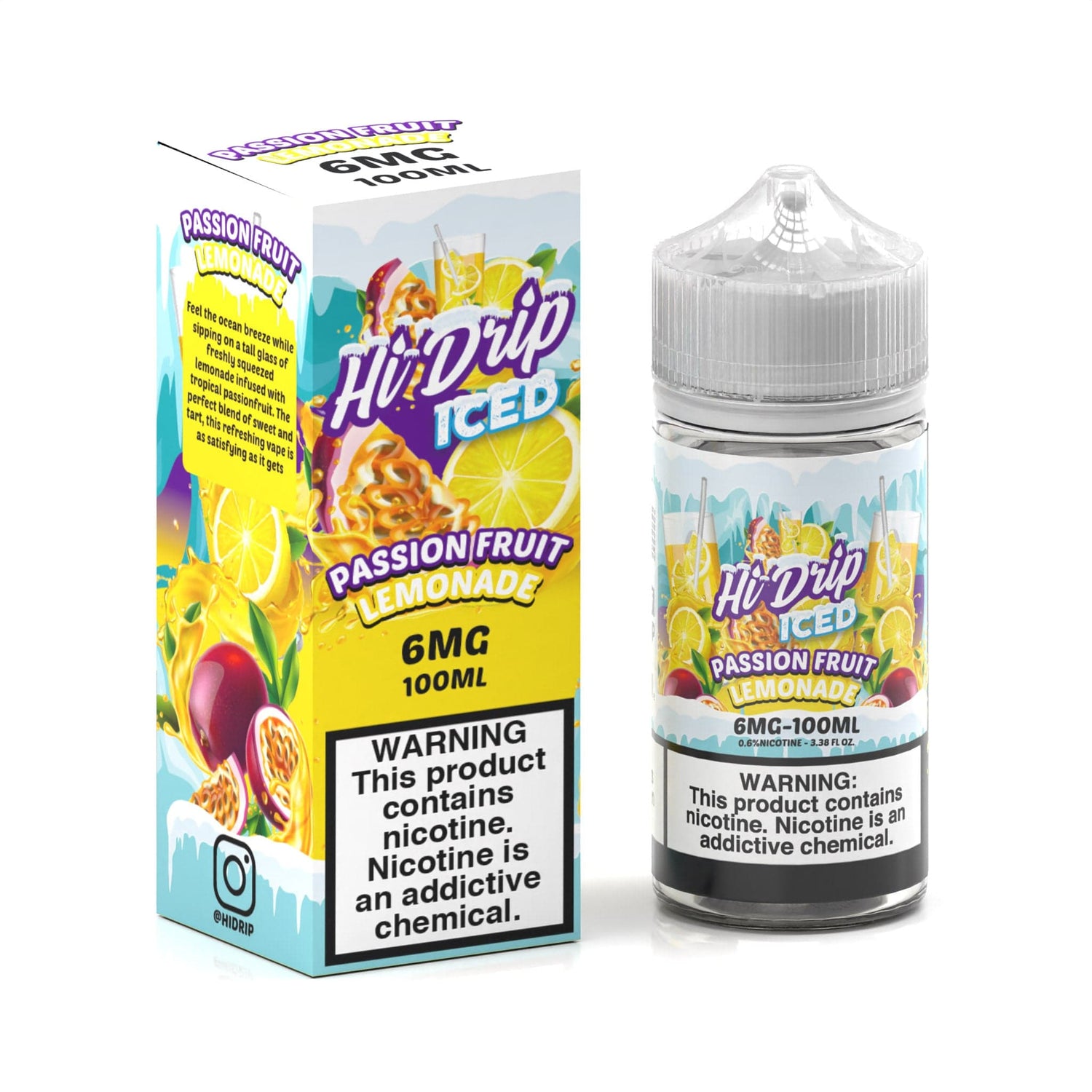 Passion Fruit Lemonade ICED - Hi Drip - Vape Juice | Giant Vapes Passion Fruit Lemonade ICED - Hi Drip - Vape Juice | Giant Vapes