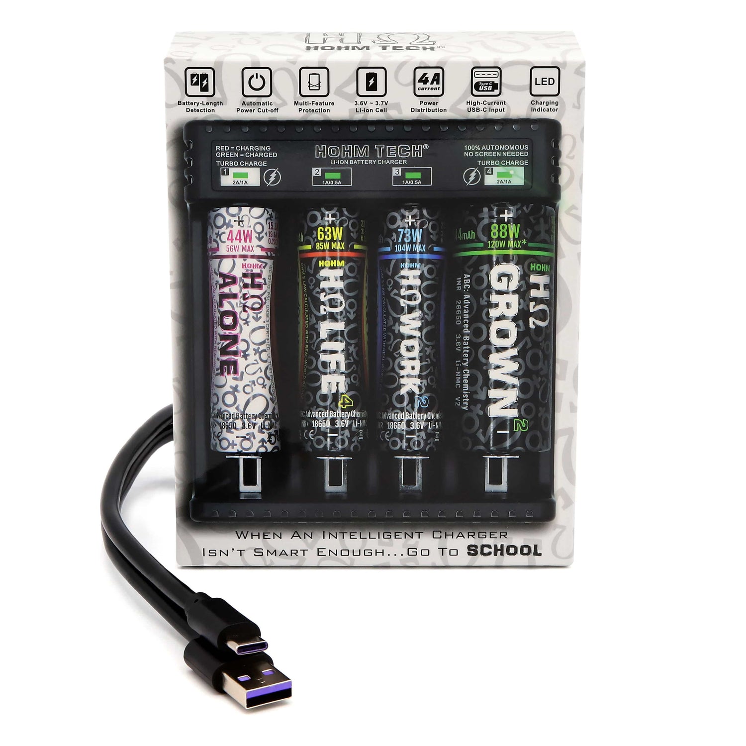 HOHM SCHOOL 4A 4 Bay Battery Charger