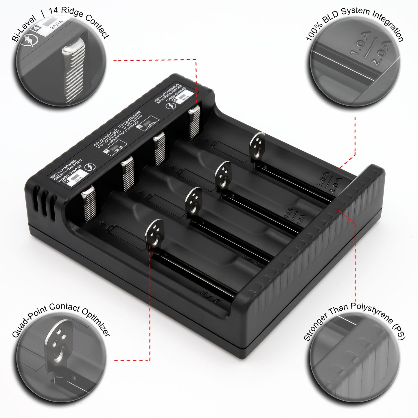 HOHM SCHOOL 4A 4 Bay Battery Charger