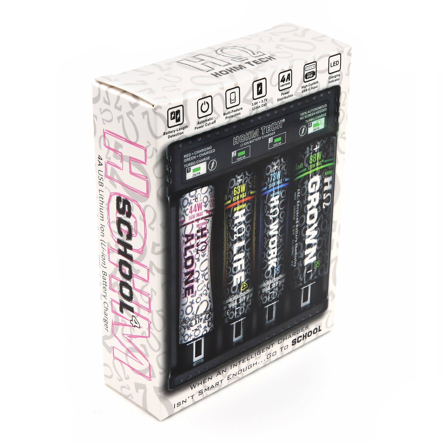 HOHM SCHOOL 4A 4 Bay Battery Charger