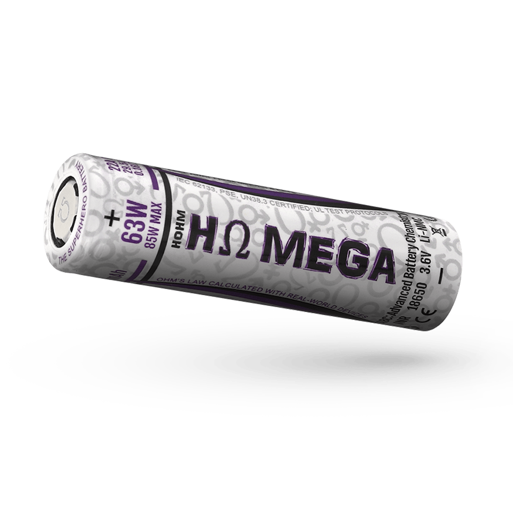 Hohm MEGA 18650 2505mAh 22A Battery