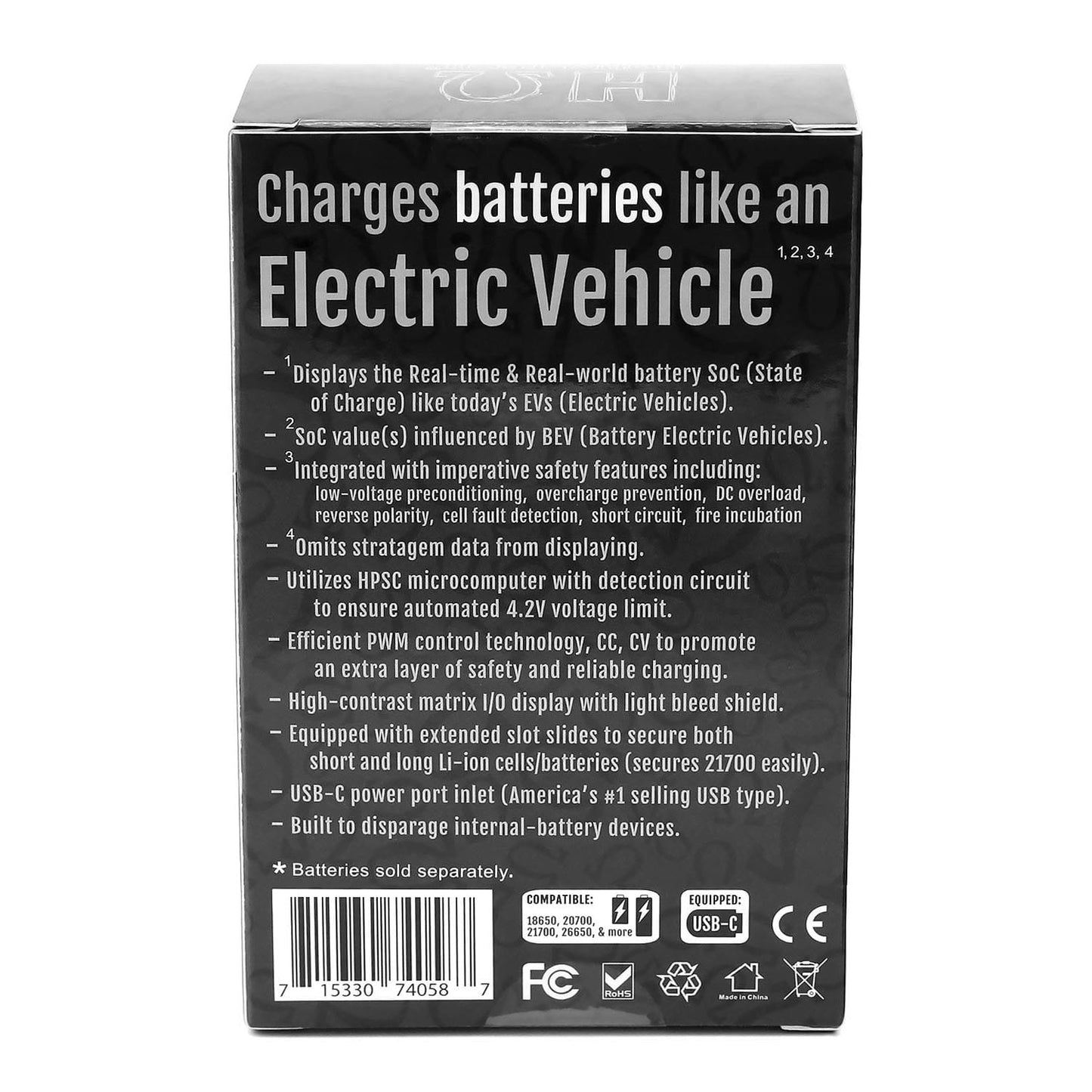 Hohm Tech Onyx OHM 2A Matrix Display Charger
