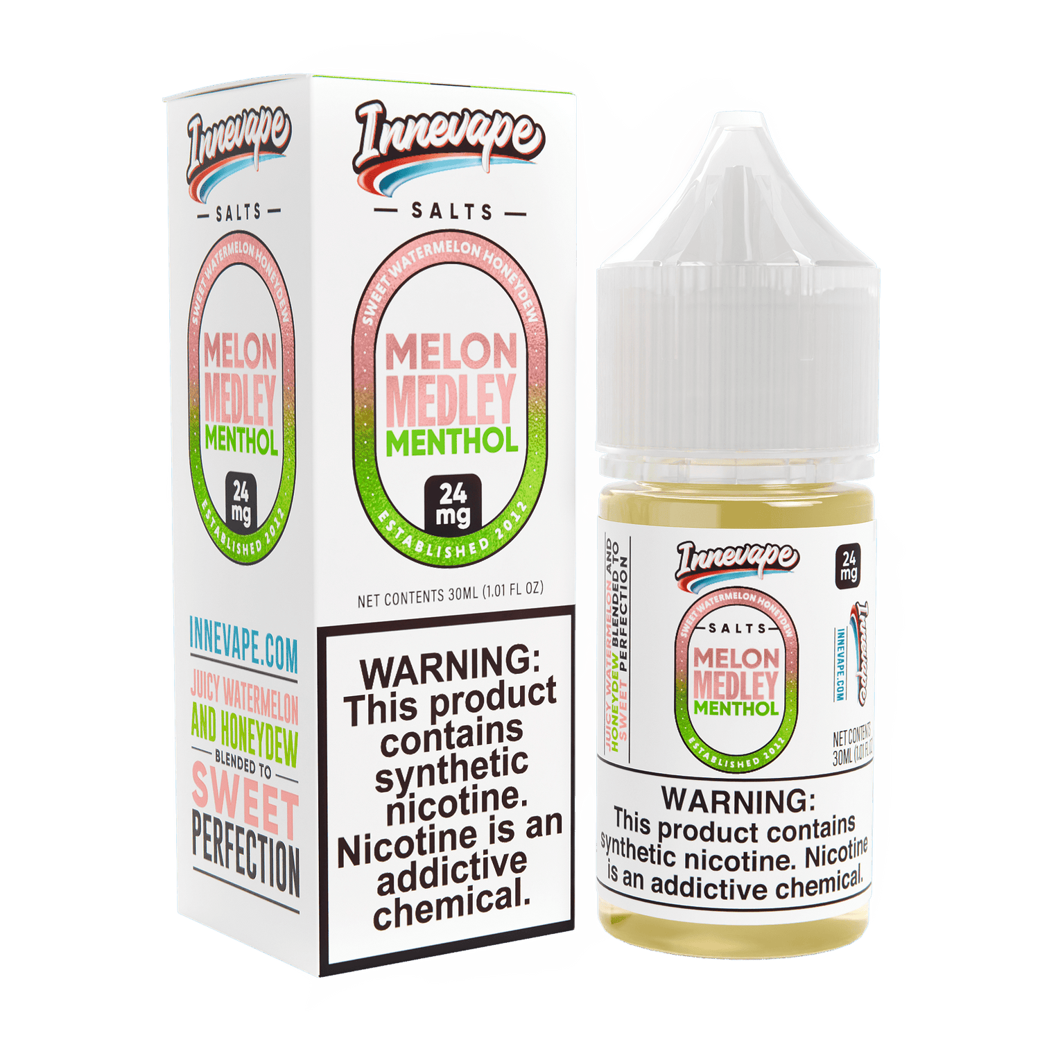 Melon Medley Menthol SALT - Innevape E-Liquids - 30mL