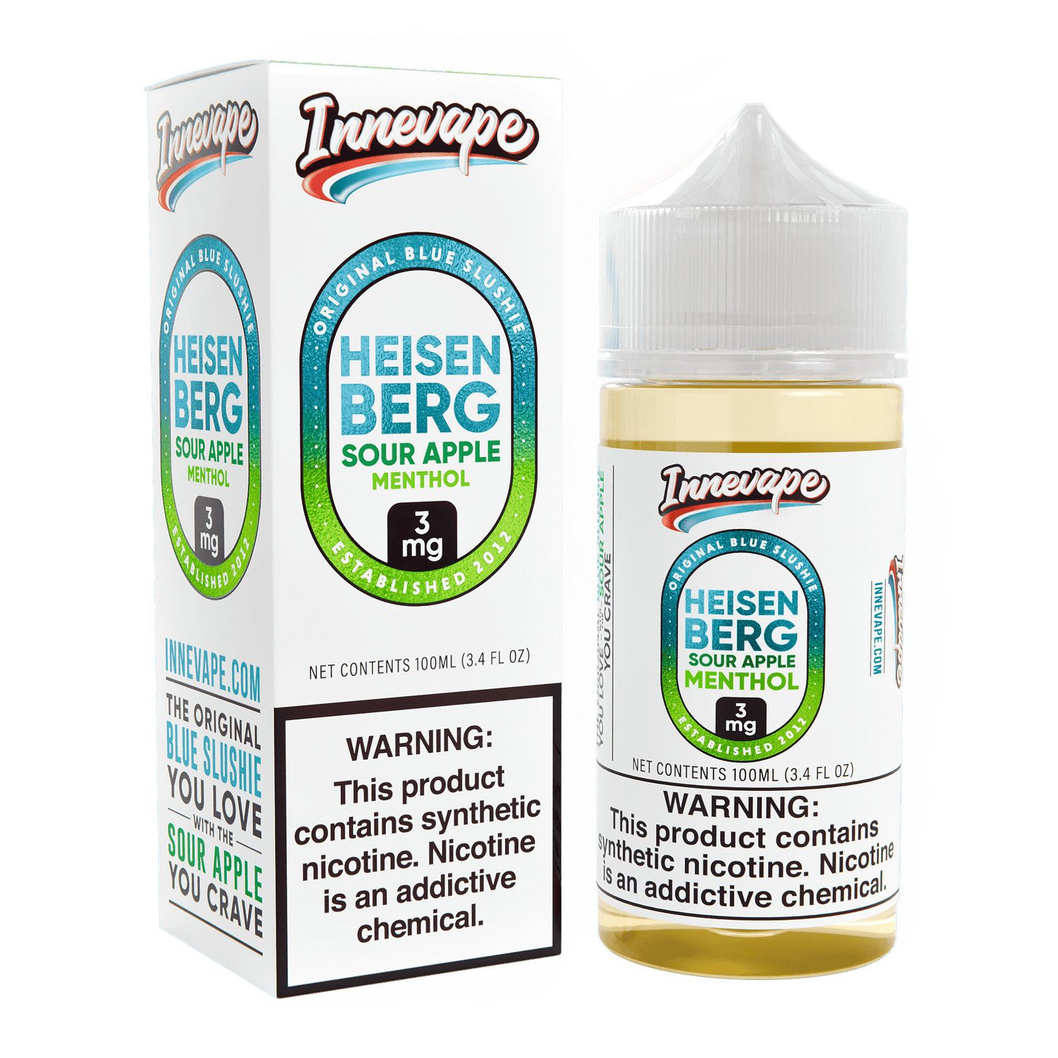 Heisenberg Sour Apple Menthol - Innevape E-Liquids - 100mL