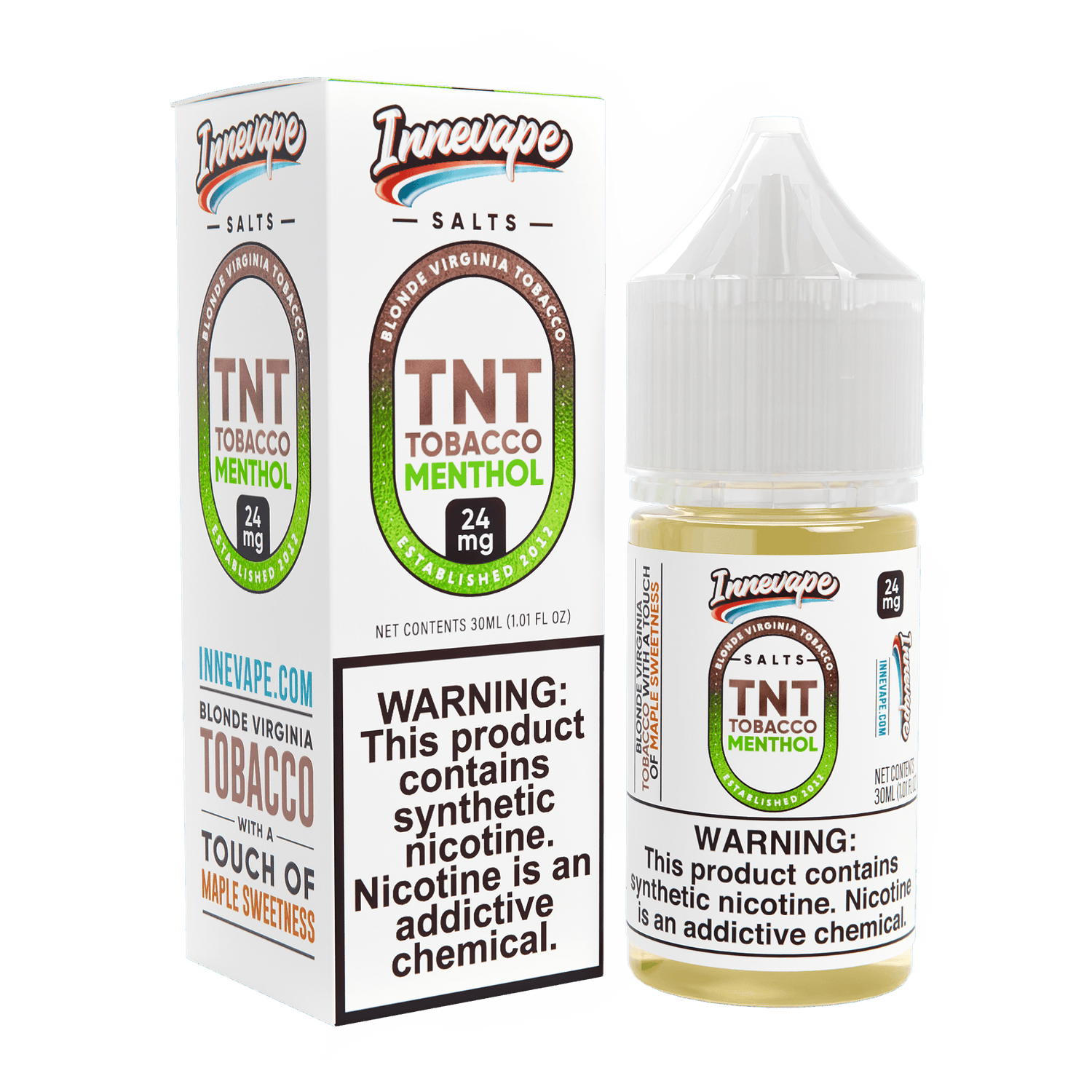 TNT Tobacco Menthol SALT - Innevape - Salt Nicotine | Giant Vapes TNT Tobacco Menthol SALT - Innevape - Salt Nicotine | Giant Vapes