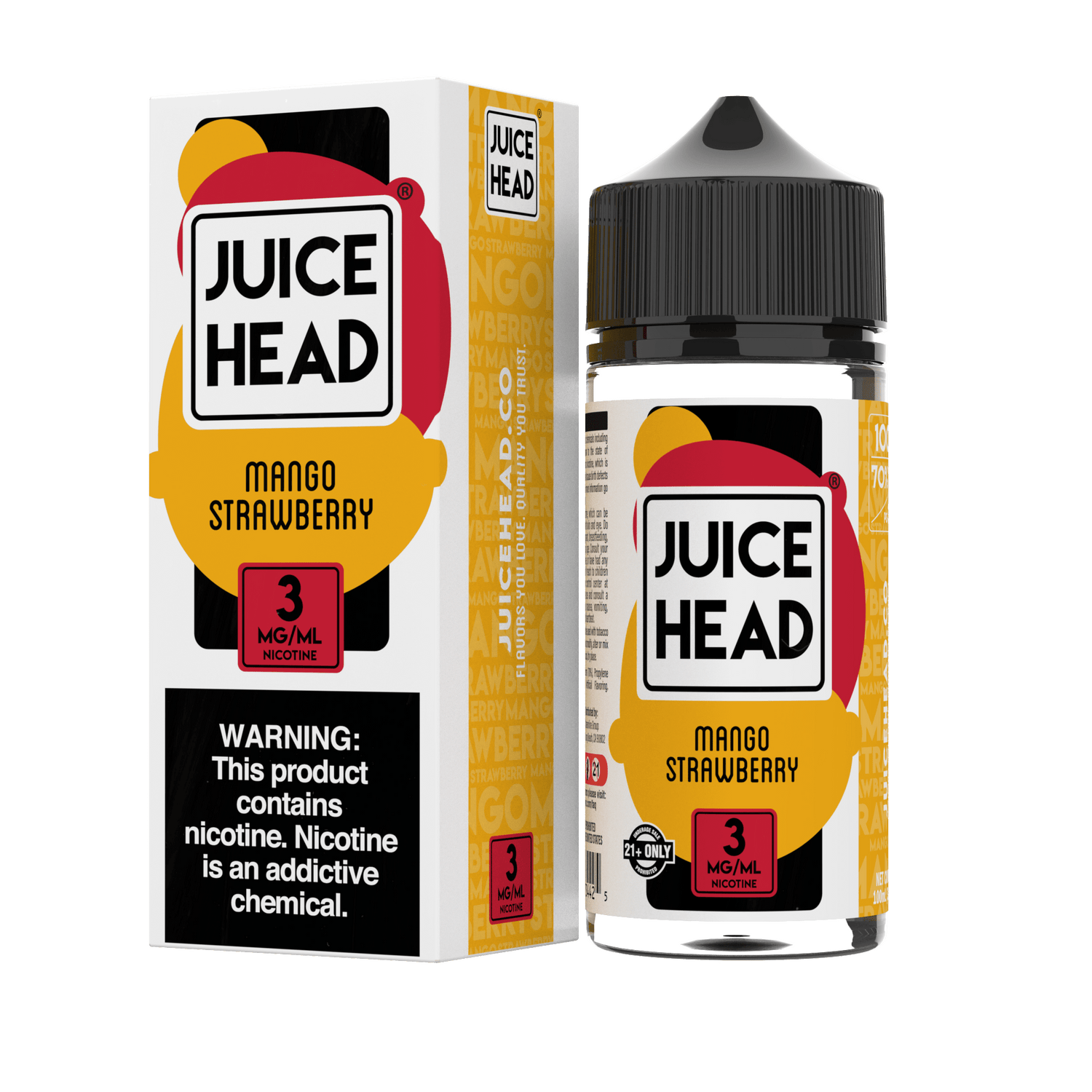 Juice Head - Mango Strawberry - 100ML - Giant Vapes - Vape Juice Juice Head - Mango Strawberry - 100ML - Giant Vapes - Vape Juice