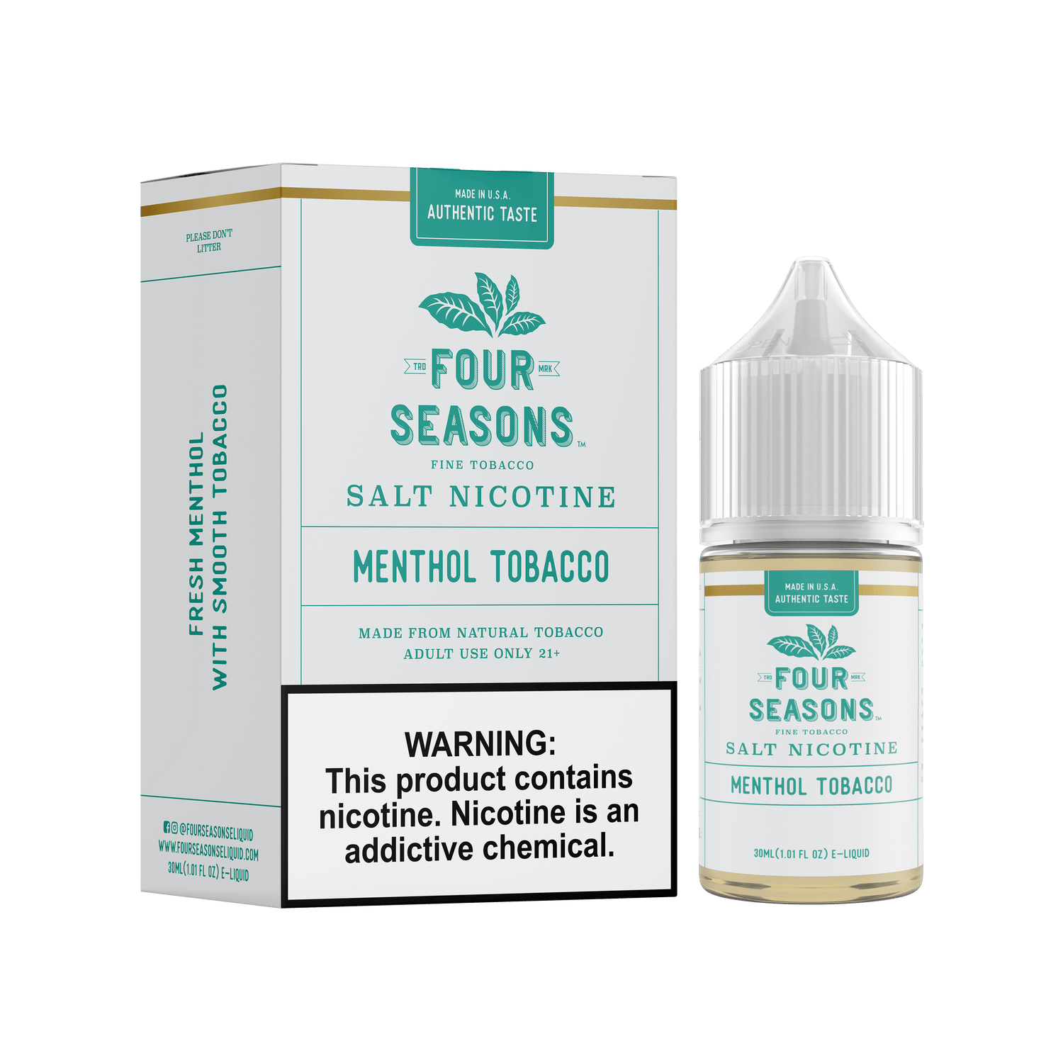 Menthol Tobacco SALT - Four Seasons - 30mL