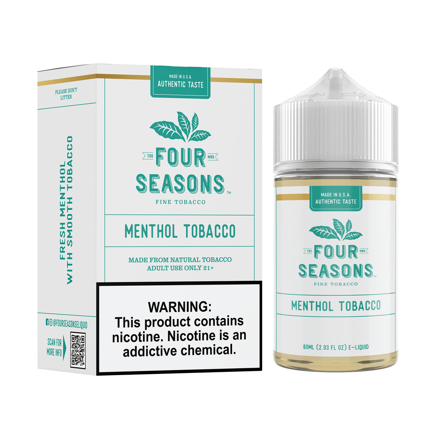 Menthol Tobacco - Four Seasons - 60mL