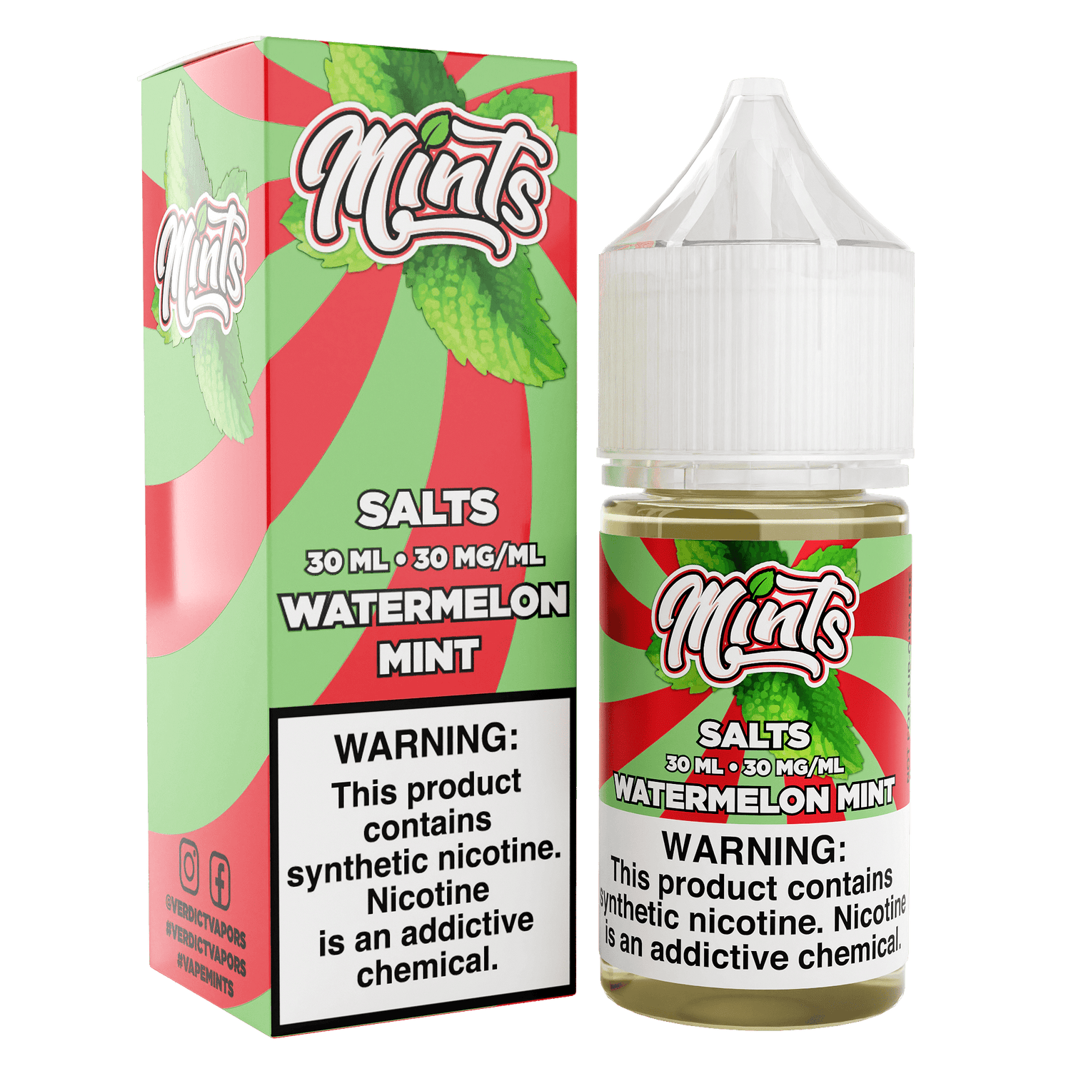 Watermelon Mint SALT - Mints - 30mL