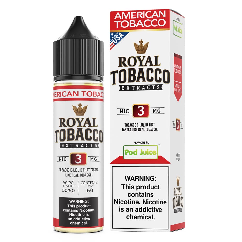 American Tobacco - Pod Juice x Royal Tobacco Extracts - 60mL