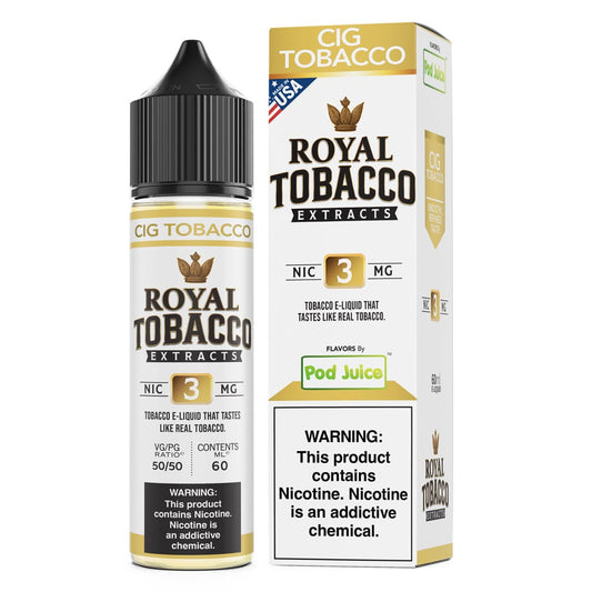 Cig Tobacco - Pod Juice x Royal Tobacco Extracts - 60mL