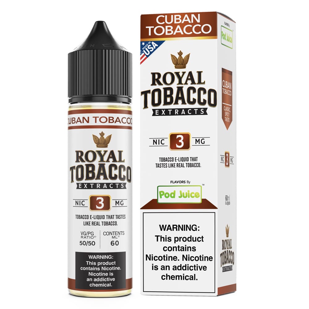 Cuban Tobacco - Pod Juice x Royal Tobacco Extracts - 60mL