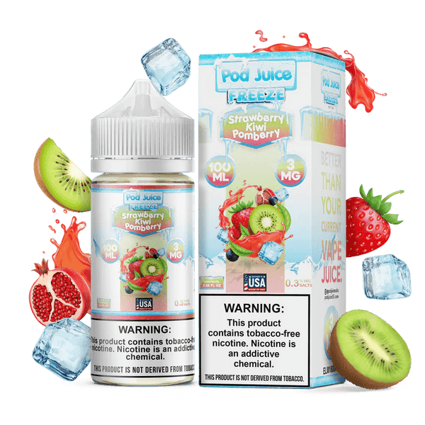 Strawberry Kiwi Pomberry FREEZE - Pod Juice - Vape Juice | Giant Vapes