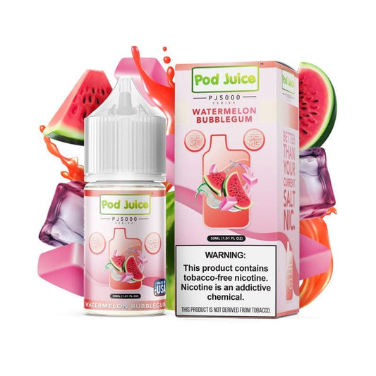 Watermelon Bubblegum PJ5000 SALT - Pod Juice - 30mL