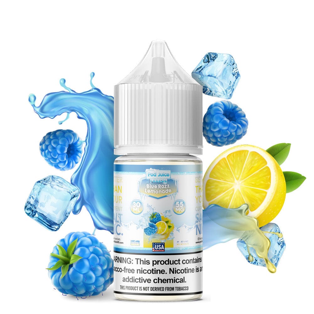 Blue Razz Lemonade FREEZE SALT - Pod Juice - 30mL