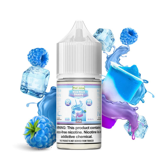 Blue Razz Slushy FREEZE SALT - Pod Juice - 30mL