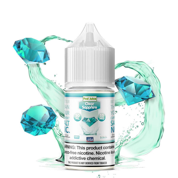 Clear Sapphire SALT - Pod Juice - Salt Nic Vape Juice | Giant Vapes Clear Sapphire SALT - Pod Juice - Salt Nic Vape Juice | Giant Vapes