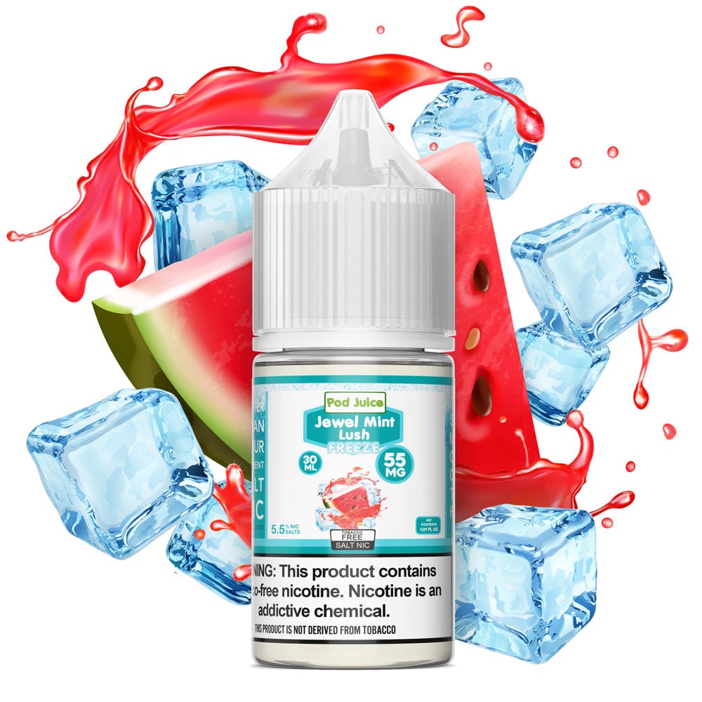 Jewel Mint Lush FREEZE SALT - Pod Juice - 30mL