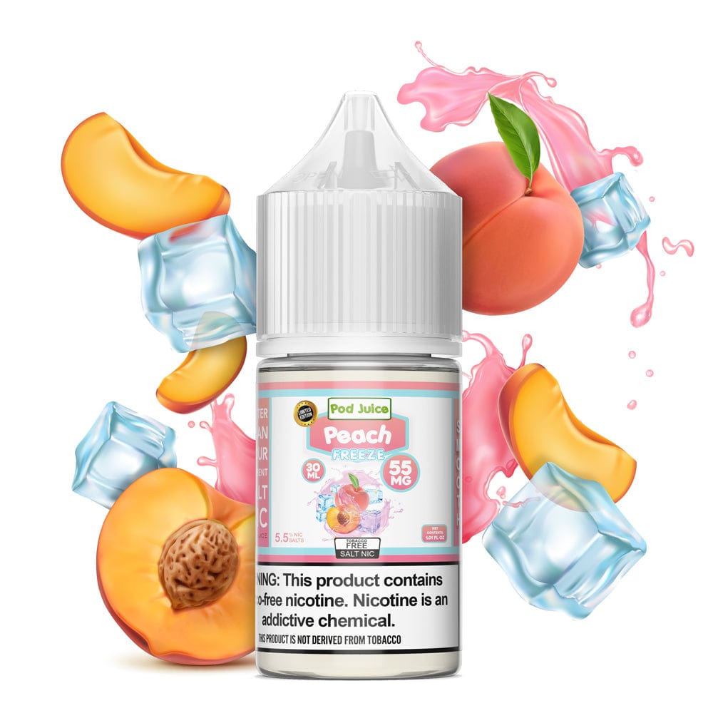 Peach FREEZE SALT - Pod Juice - 30mL