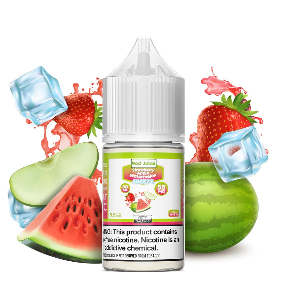 Strawberry Apple Watermelon FREEZE SALT - Pod Juice - 30mL