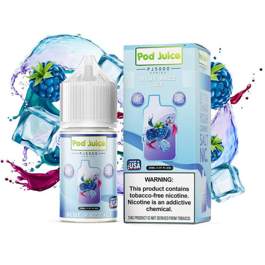 Blue Razz ICE PJ5000 SALT - Pod Juice - 30mL