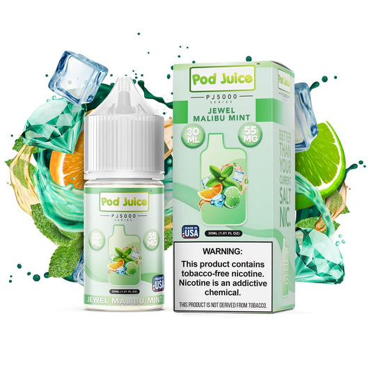 Jewel Malibu Mint PJ5000 SALT - Pod Juice - 30mL