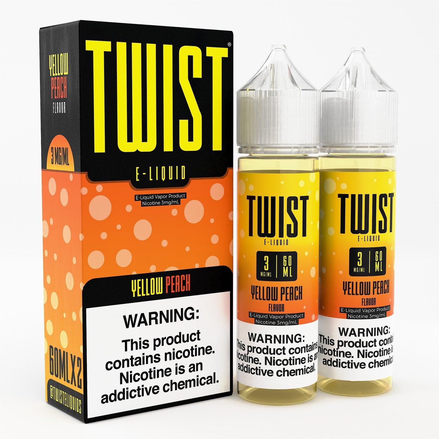Yellow Peach - Twist E-liquids - 120ML