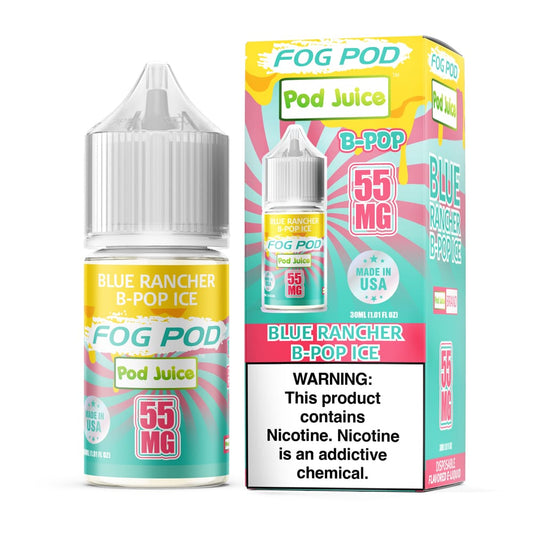Blue Rancher B-Pop ICE SALT - Fog Pod x Pod Juice - 30mL