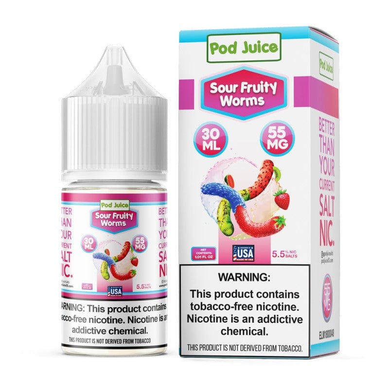 Sour Fruity Worms SALT - Pod Juice - 30mL