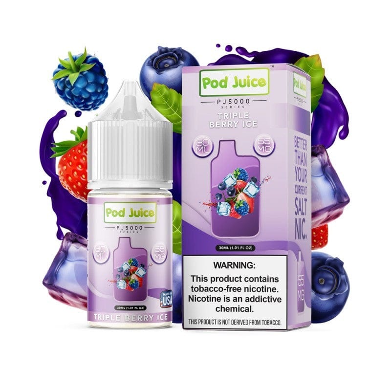 Triple Berry ICE PJ5000 SALT - Pod Juice - 30mL