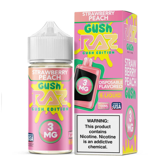 Strawberry Peach GUSH - Pod Juice x Raz E-Liquid - 100mL