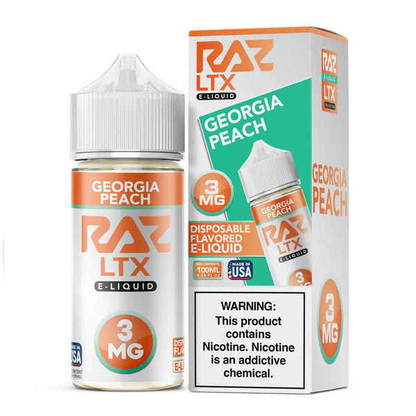 Georgia Peach by Pod Juice x RAZ LTX 100mL Vape Juice Giant Vapes Georgia Peach by Pod Juice x RAZ LTX 100mL Vape Juice Giant Vapes
