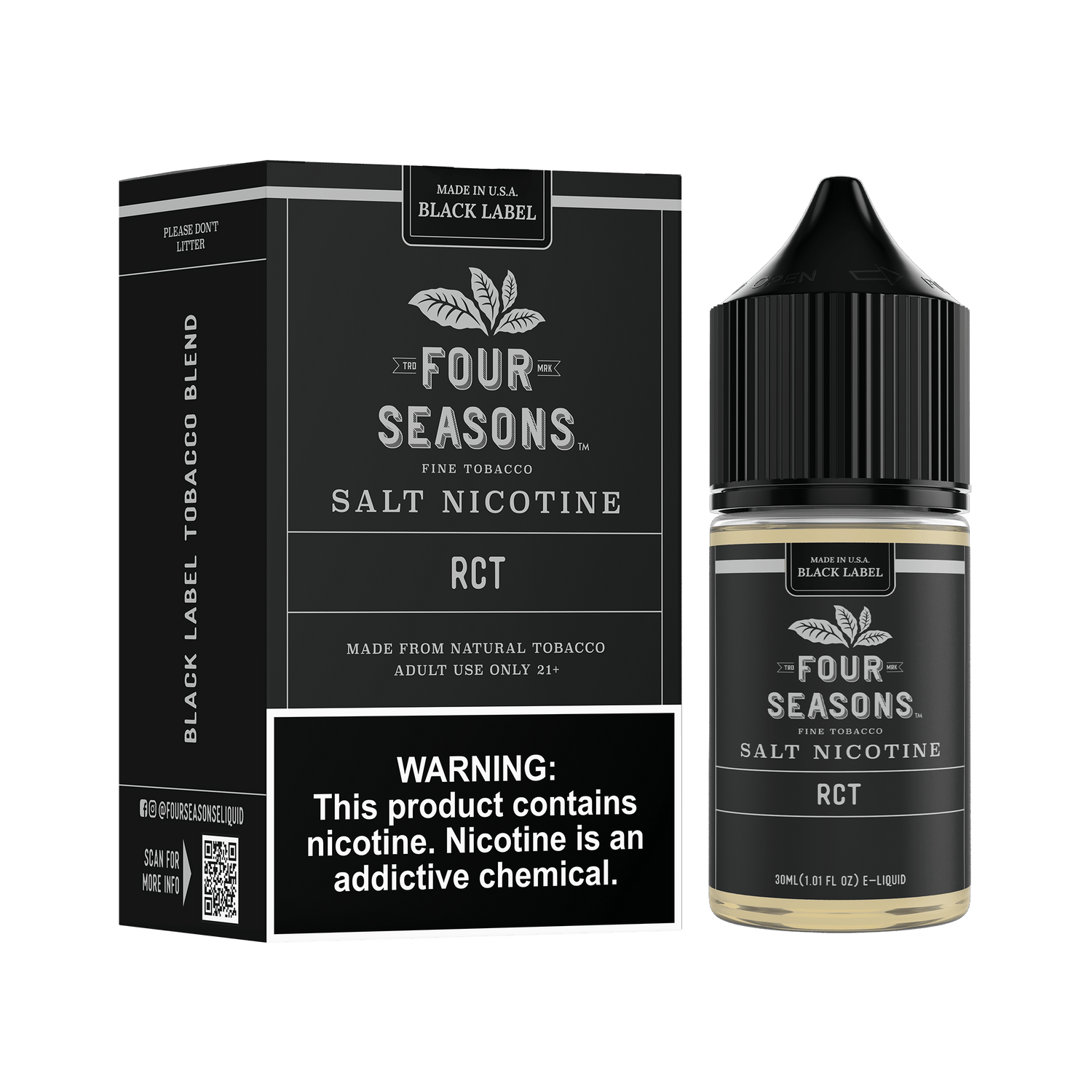 Roasted Coffee Tobacco (RCT) - Four Seasons - 30mL