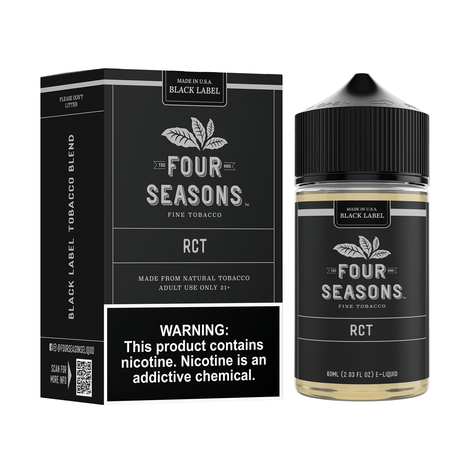 Roasted Coffee Tobacco (RCT) - Four Seasons - 60mL