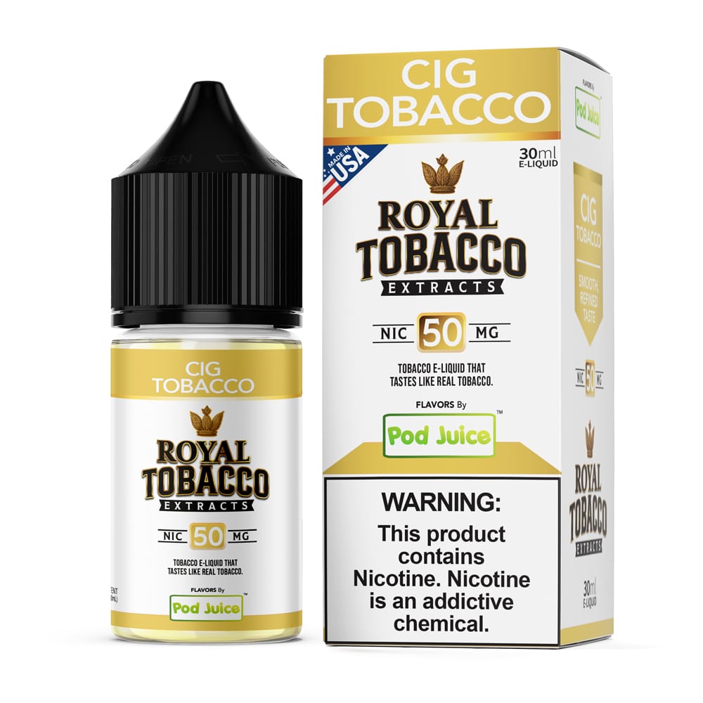 Cig Tobacco SALT - Pod Juice x Royal Tobacco Extracts - 30mL